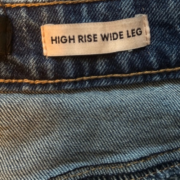 BCBGeneration Blue Flare Wide Leg Jeans Size 7/28 High Rise - Picture 4 of 14